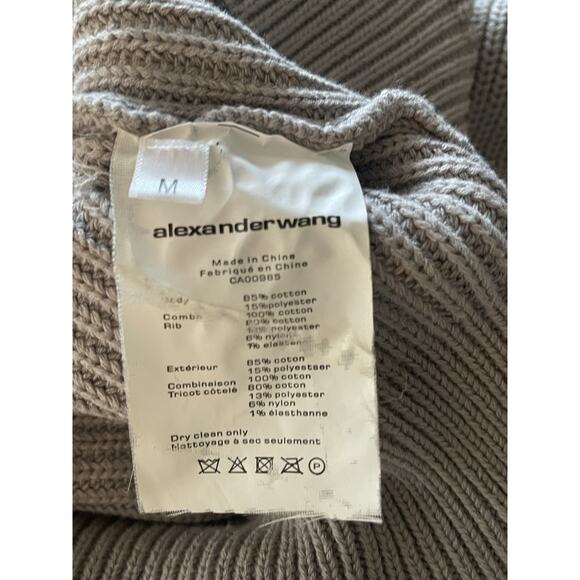 Alexander Wang Utility Layered Style Hoodie Sweater Pullover In Grey M $425 - Picture 11 of 11